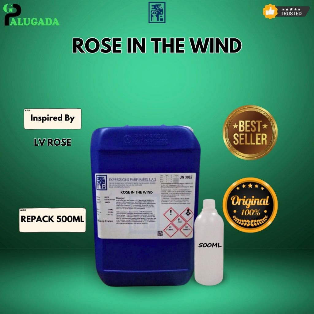 Bibit Parfum Murni ROSE IN THE WIND | LV R0SE | EP 500ML REPACK