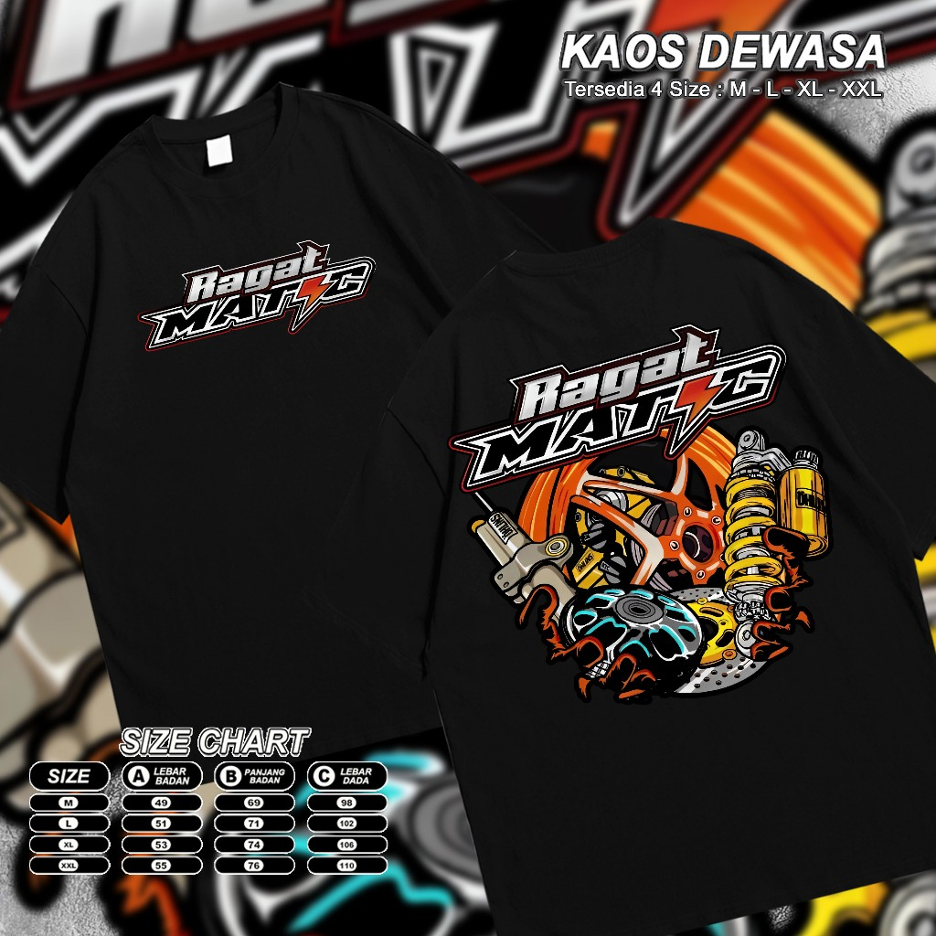 KAOS RACING WE ARE MATIC GANK PASUKAN MATIC UNISEKS PRIA WANITA - KAOS DISTRO MATIC GANK