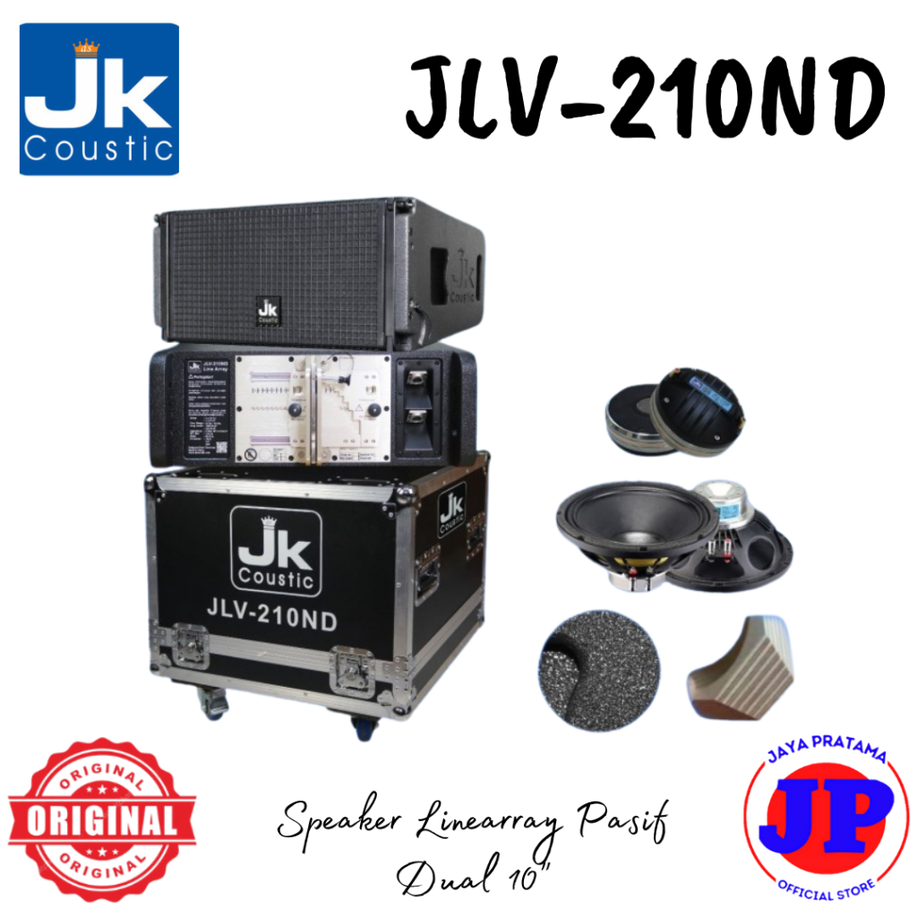 JK Coustic Speaker Linearray JLV-210ND Speaker Linearray Pasif Dual 10" JLV210ND