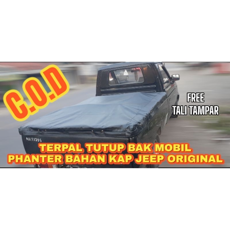 terpal bak mobil terpal tutup bak mobil pick up PHANTER cover bak mobil PHANTER bahan kap jeep 100% 