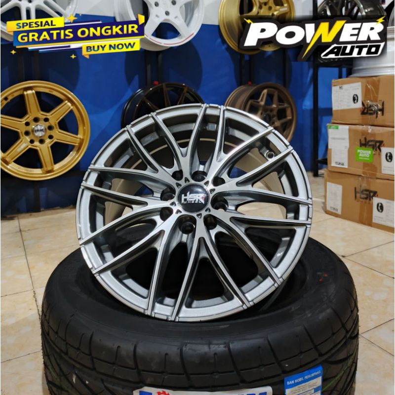 Velg HSR NAPLES Ring 15 lebar 7 et40 Gmf pelek mobil Avanza Yaris Xenia