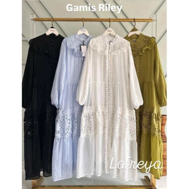 Gamis Riley,lafreya ORI , lafreya maxi, import premium