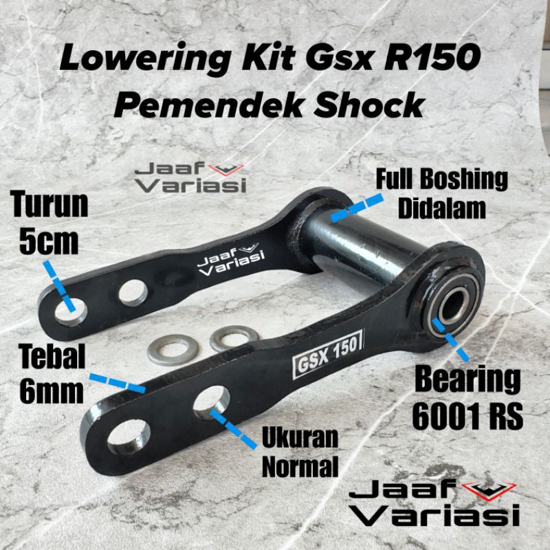 Lowering Kit GSX R150 Pemendek Shock Belakang GSX