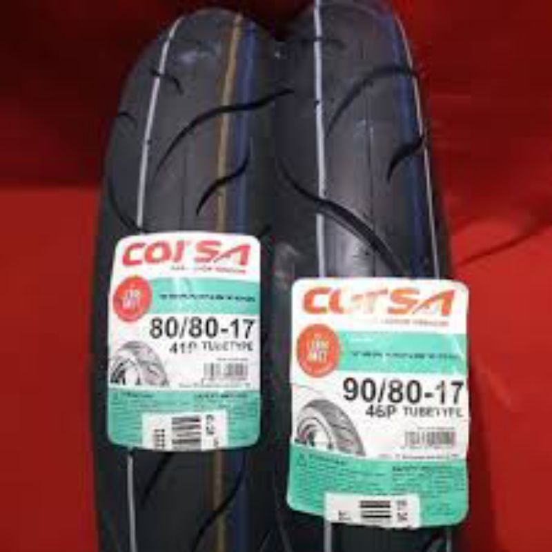 80/80, 90/80, 70/90, 80/90 Corsa Terminator Ring 17 2024 Tubetype/ Non Tubeless Ban Luar Ring 17