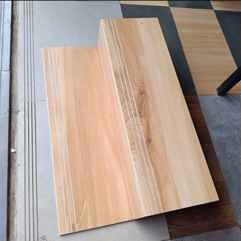 GRANIT TANGGA MOTIF KAYU 30X100 CUSTOM UKURAN DAN BORDES
