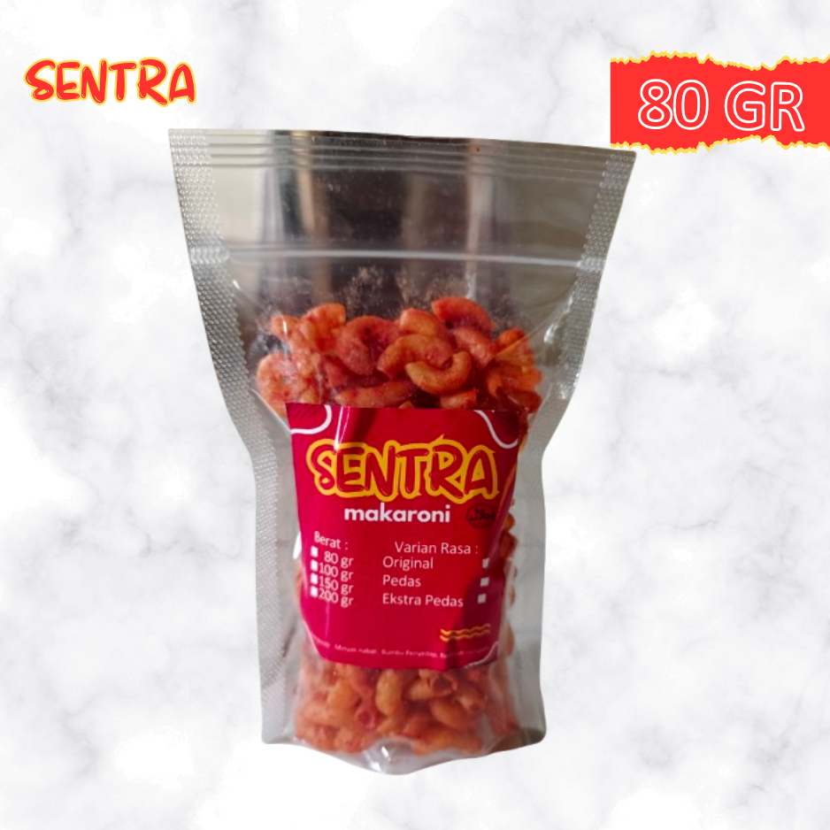 

Makaroni Pedas Kriuk Kemasan (80gr)