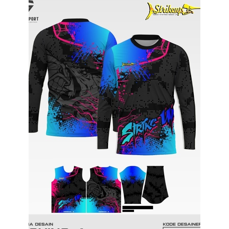 REGARSPORT - 172 Jersey mancing atasan lengan panjang