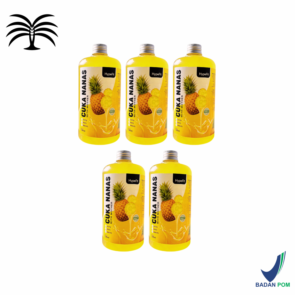 

Hypefit Cuka Nanas 500ml - 5pcs Cuka Nanas Organik Tanpa Campuran | Kurma Group Official