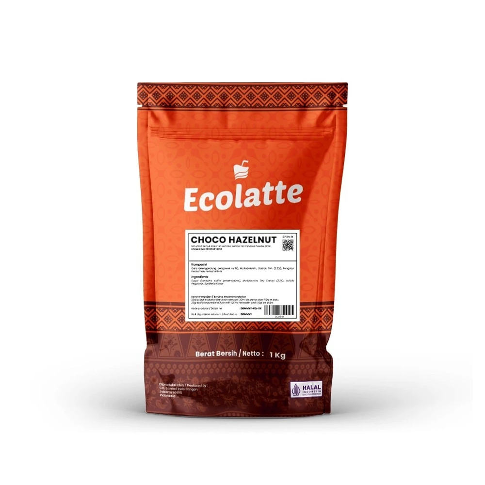 

Ecolatte Choco Hazelnut Powder Drink / Minuman Bubuk 1kg