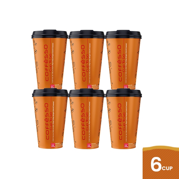 

Coffesso Cup To go – Brown Coffee 6 Pcs
