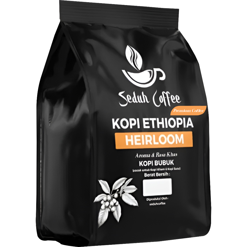 

SEDUH- Bubuk Kopi Ethiopia Heirloom Aroma & Rasa Khas 1000gr