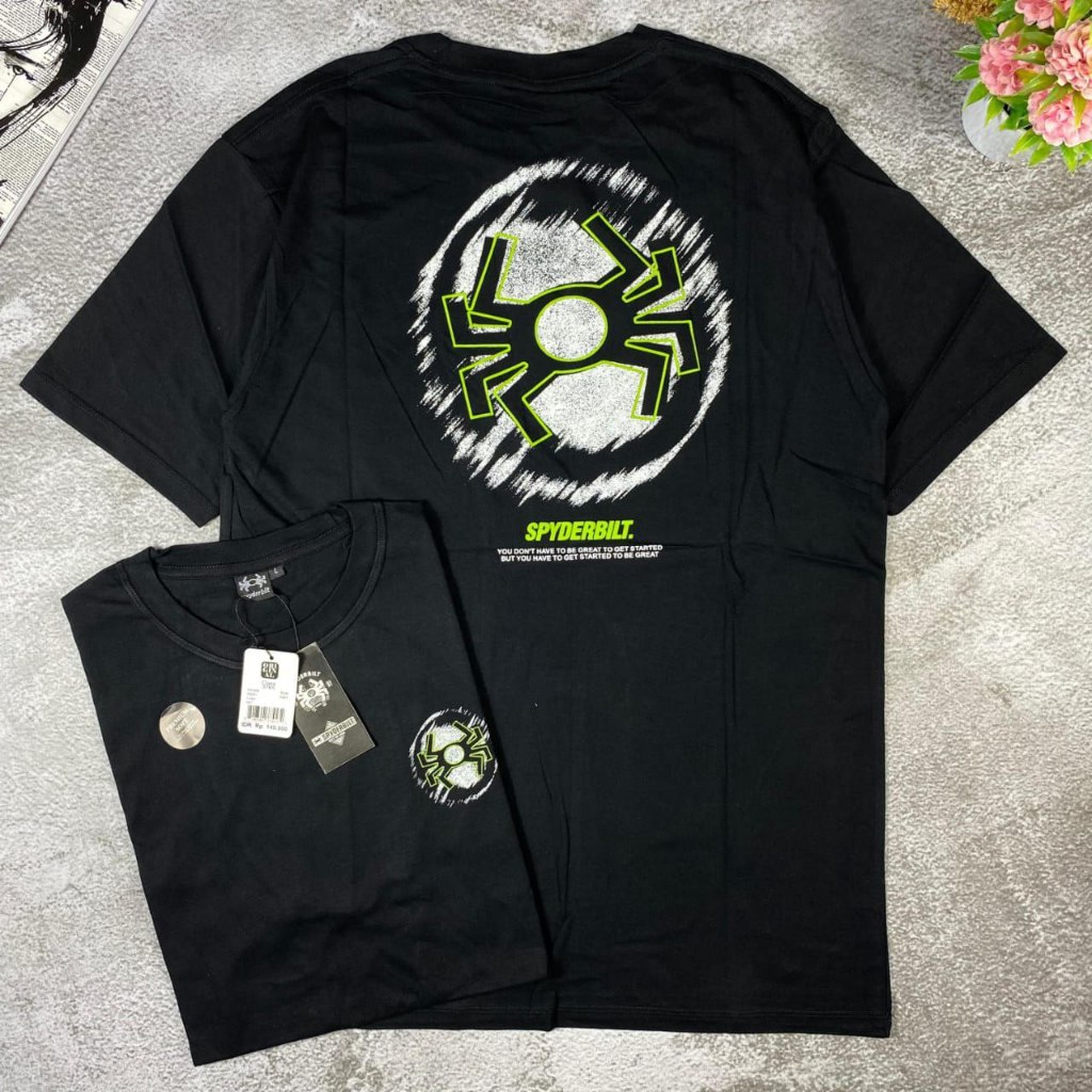 SPYDERBILT Kaos Distro Surfing Bahan BM Original Ukuran M