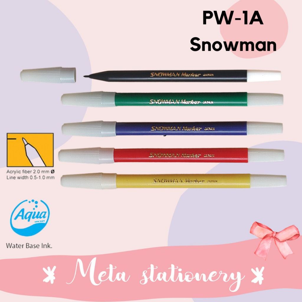 

Spidol Kecil / Sign Pen Marker Snowman PW-1
