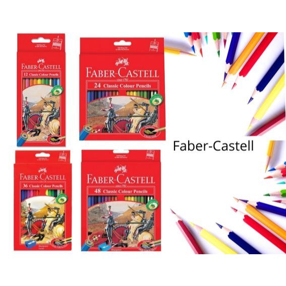 

Pensil Warna - Faber Castell 12 / 24 / 36 / 48 Warna - Classic Colour