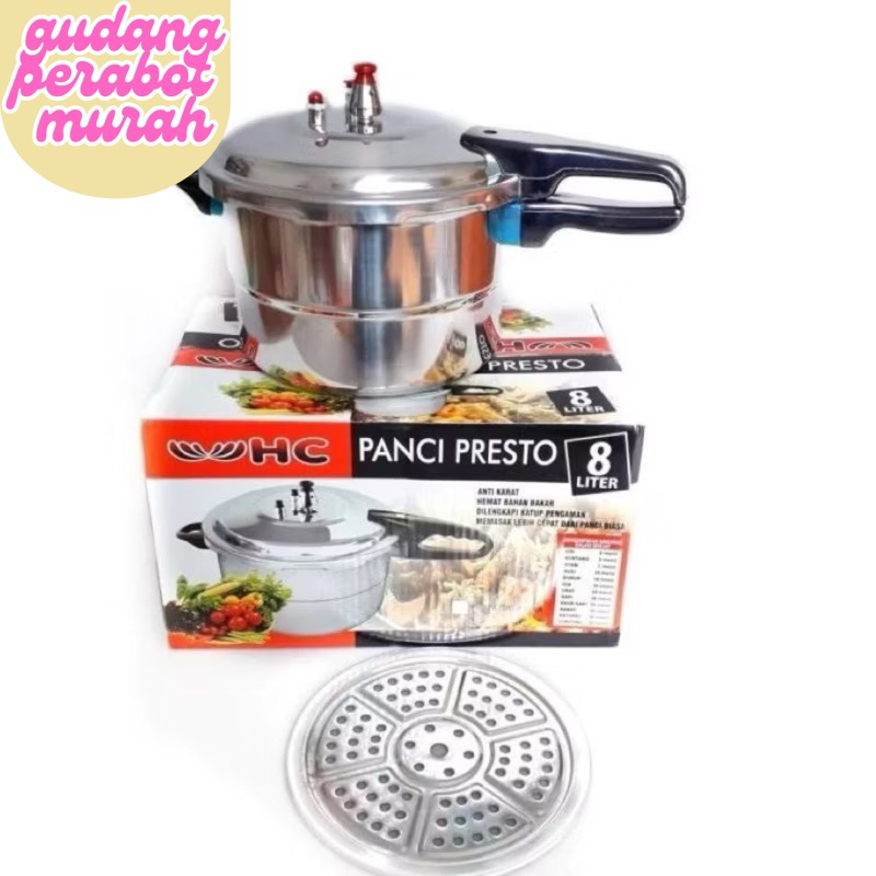 PANCI PRESTO HC 8 LITER/PNACI PRESTO SERBAGUNA/PANCI PRESTO JUMBO STAINLES STEEL