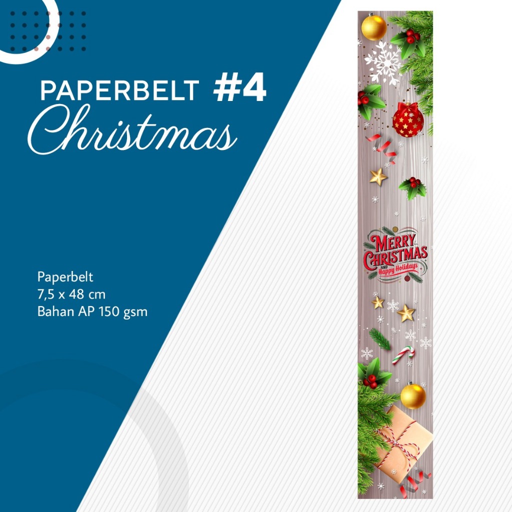 Christmas Paperbelt / Christmas sleeves / Paperbelt Natal