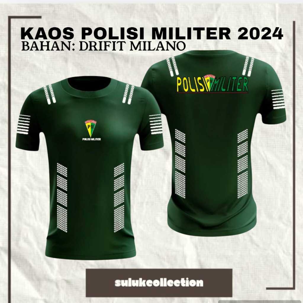 Kaos jersey Polisi Militer (PM) / Kaos Olahraga Polisi Militer / baju kaos polisi militer / Kaos run
