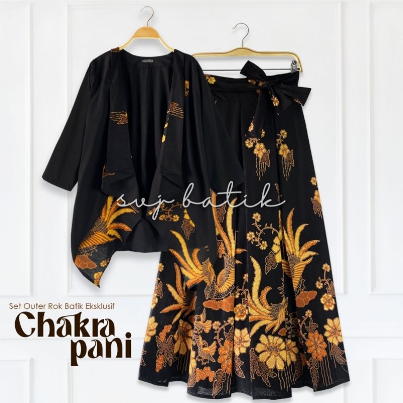SET ATASAN BATIK SOLO WANITA CARDIGAN OUTER ROK PREMIUM ORI MODERN PREMIUM KERJA KANTOR KONDANGAN MU