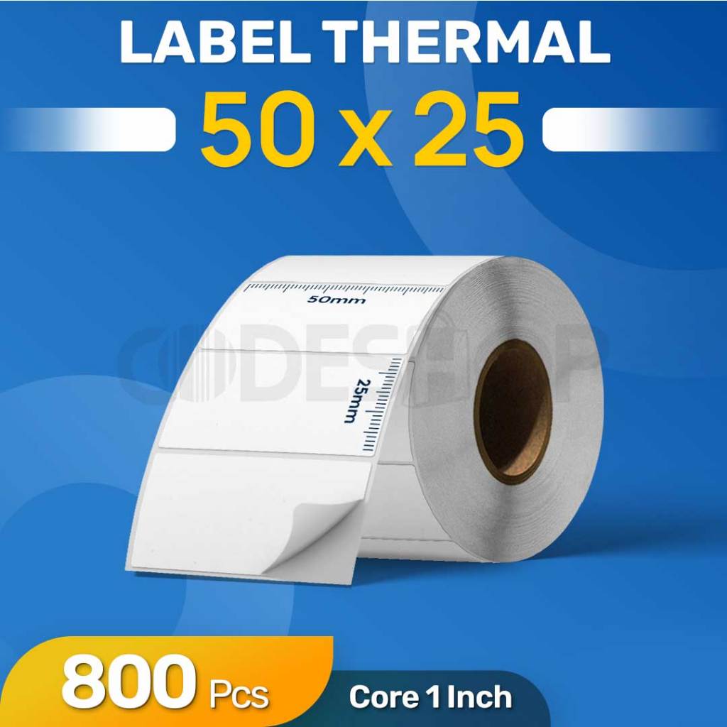 

Sticker Barcode 50 X 25 Bahan Thermal Label Thermal 50 X 25 Core 1" Inch
