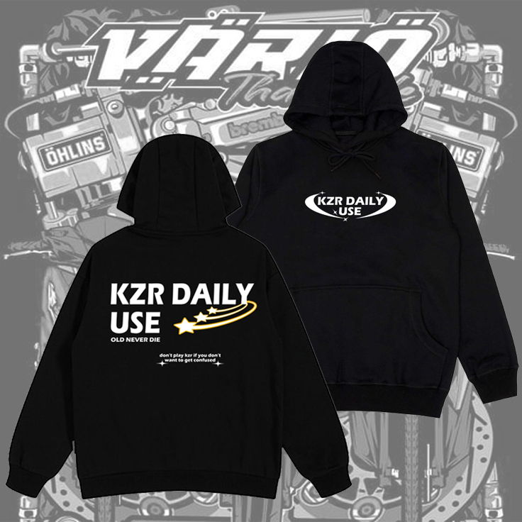 Jaket | Sweater Hoodie Vario KZR Hitam Hoodie Vario KZR Terbaru Pria