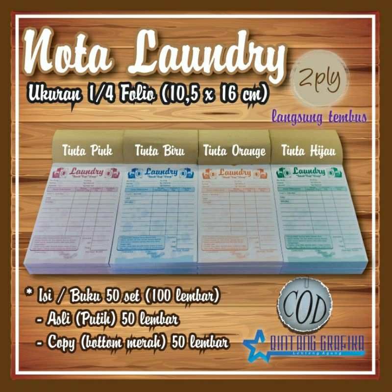 

NOTA LAUNDRY 2PLY (10,5X16 cm)