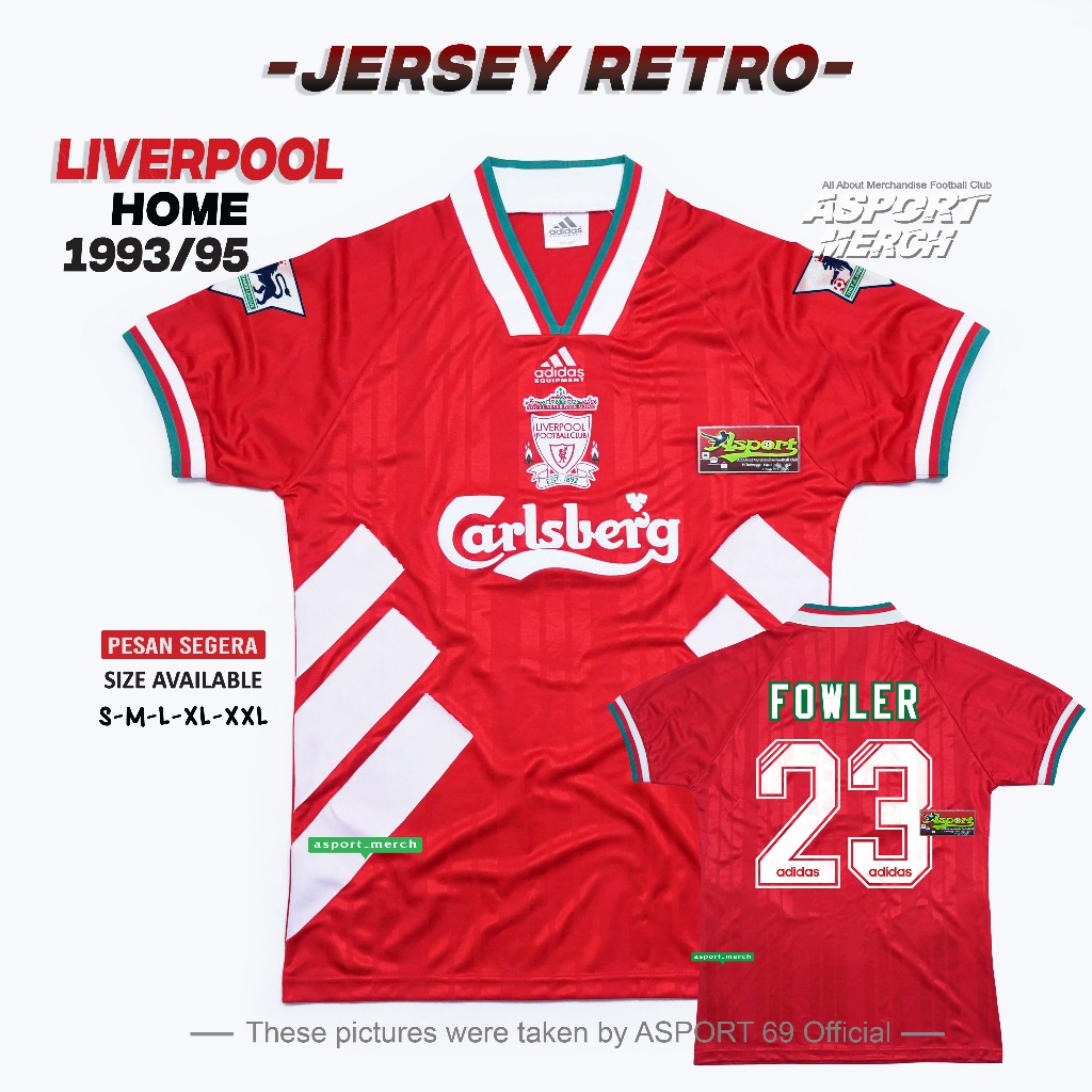 JERSEY RETRO LIVERPOOL HOME 1993 1995 JERSEY LIVERPOOL RETRO TULANG HOME 93 95