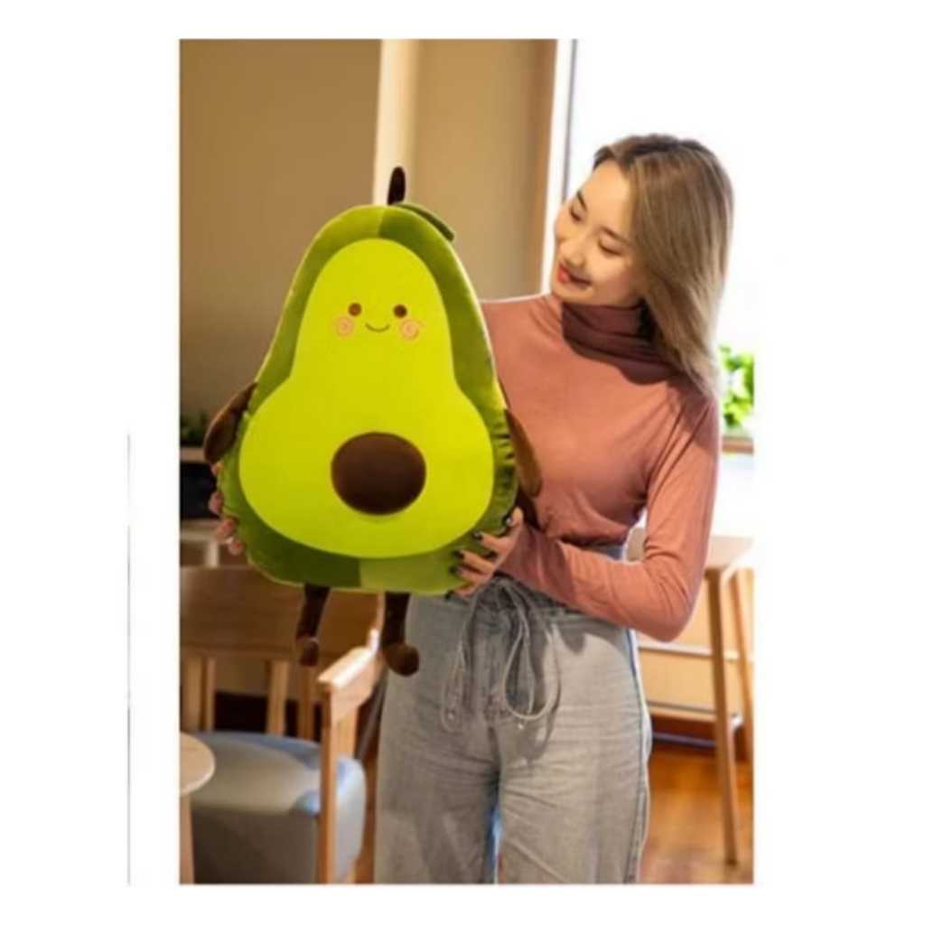 Bantal Avocado Boneka Guling Alpukat Lucu Bahan Lembut
