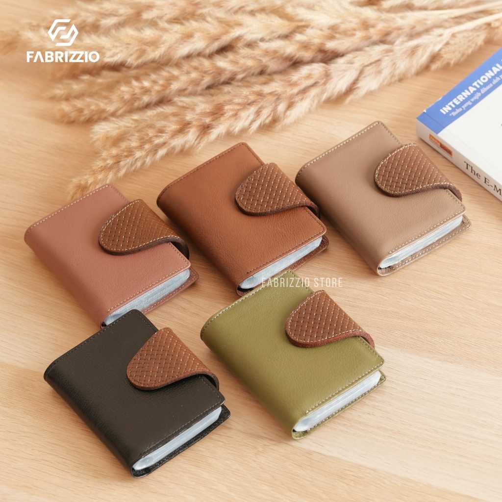 dompet kartu mini muat 24 kartu emas antam dan uang kertas kulit sapi asli-CANDY