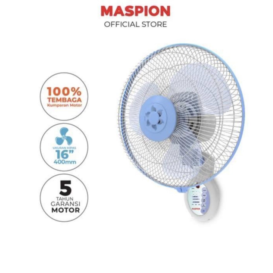 MASPION kipas angin dinding 16 inch  MWF-4001 RC ( remote control )