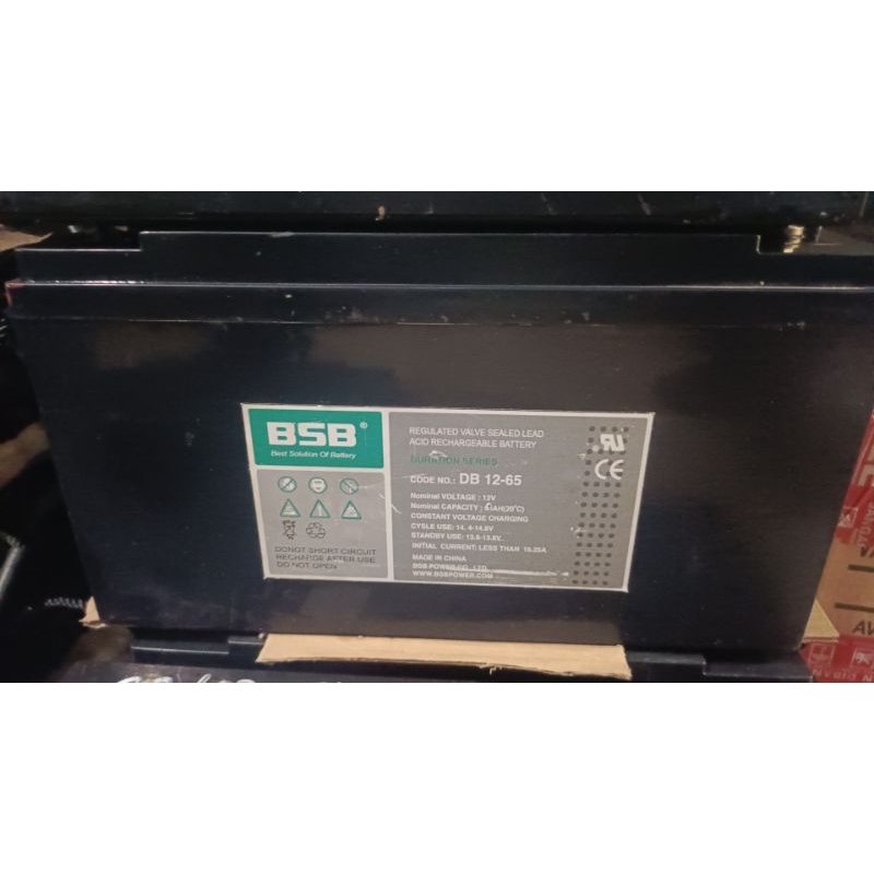 battery vrla merek BSB 12v 65ah