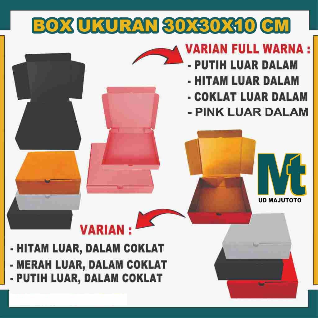 

Box 30x30x10 Cm / Box Lipat Depan / Box Hampers / Kardus Polos