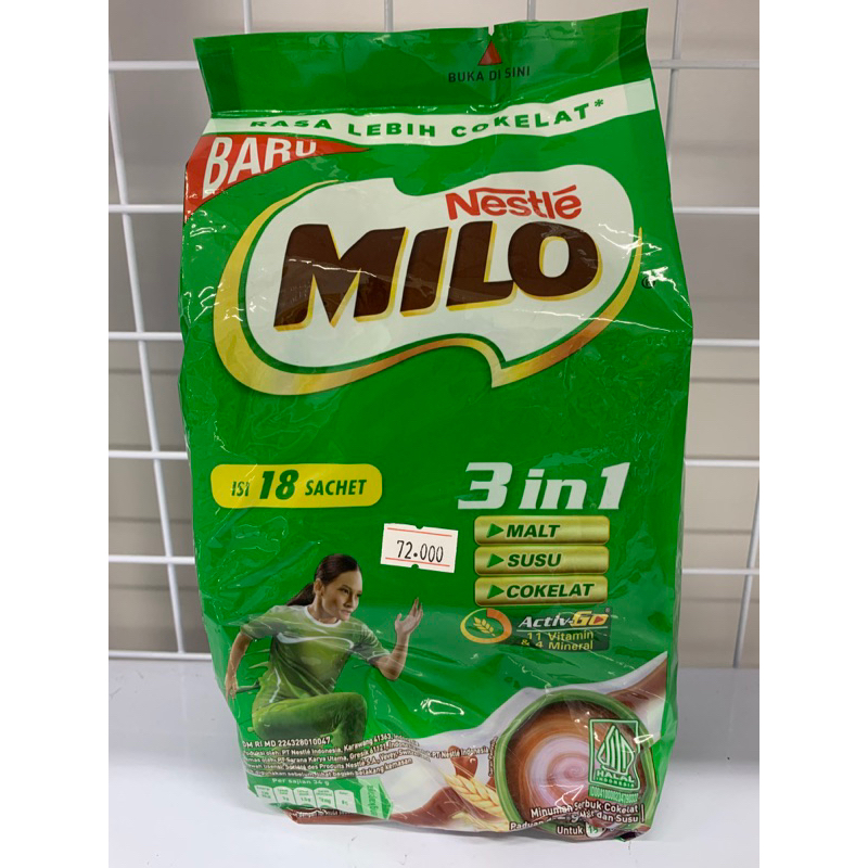 

Milo 3IN1 Activ-Go 18’S