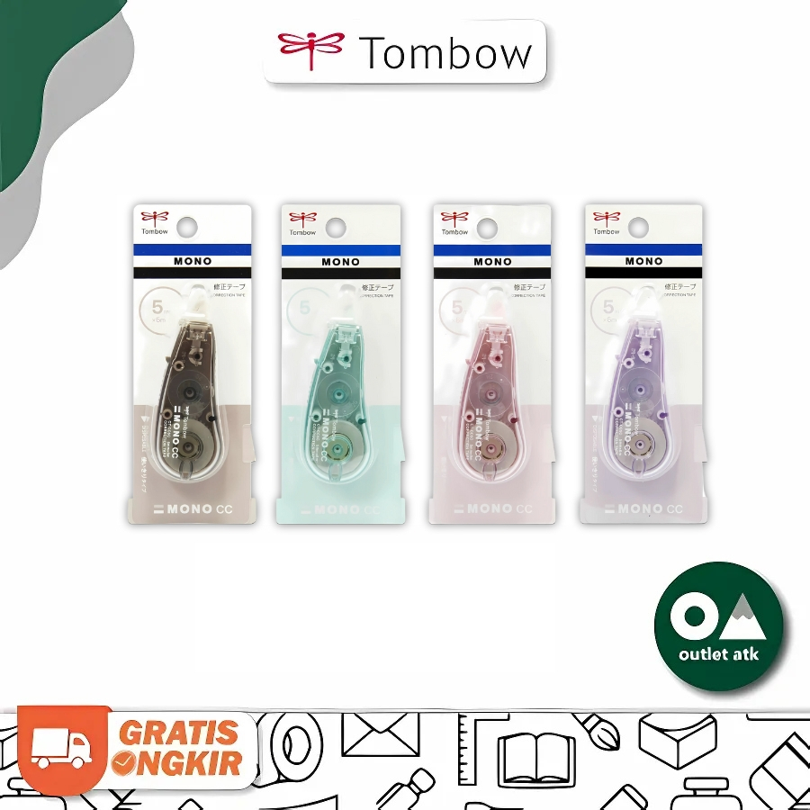 

Tombow Correction Tape Mono CC 5mm X 6m - Tipex Pita Kertas
