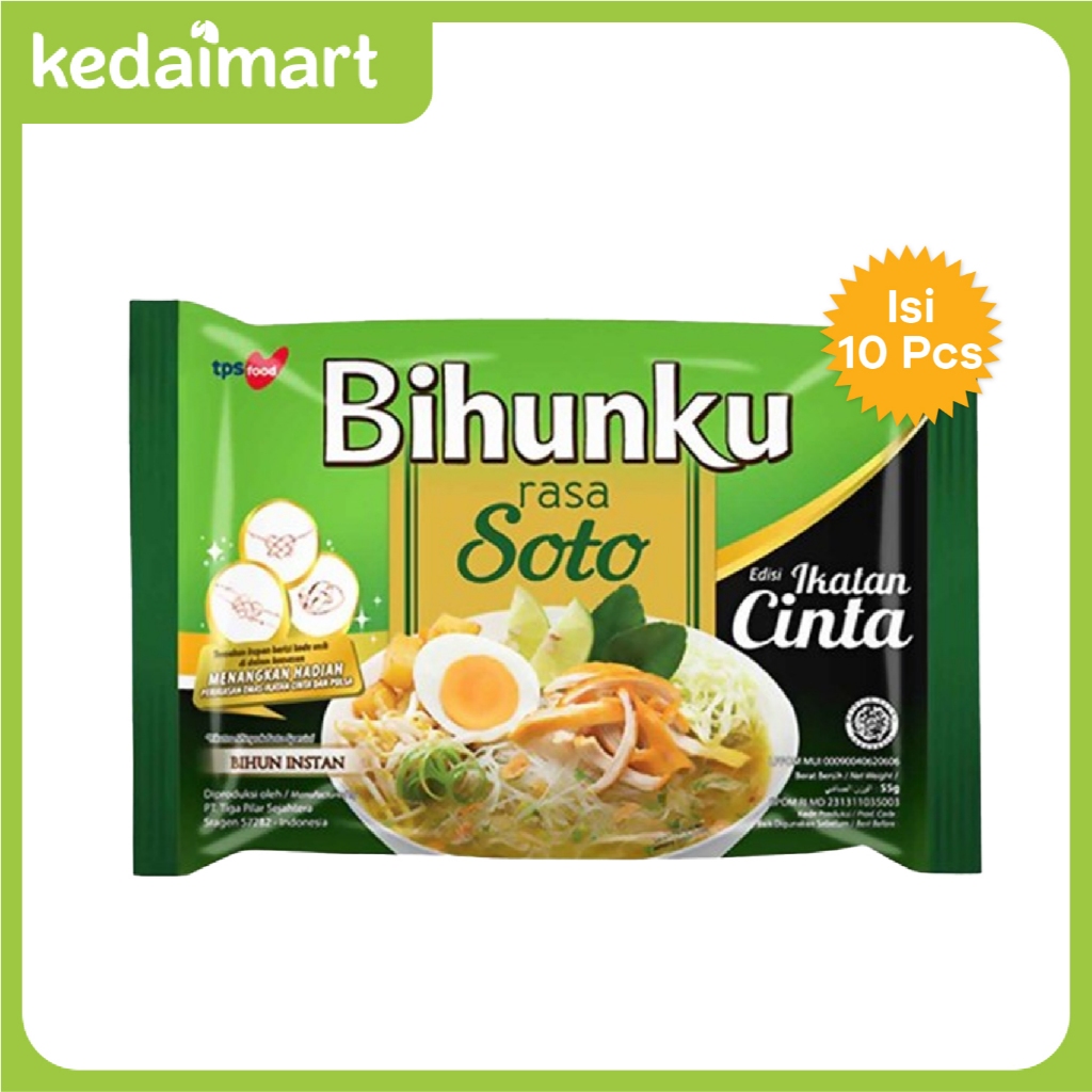 

KM Paket Bundling Bihunku Bihun Instant Rasa Soto Spesial Isi 10 Pcs