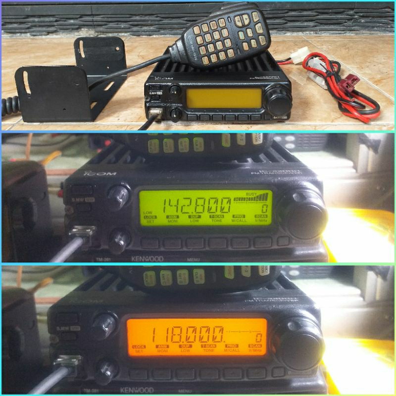 RIG ICOM IC-2200H BLACK STIKER  VHF MULUS ORIGINAL JAPAN