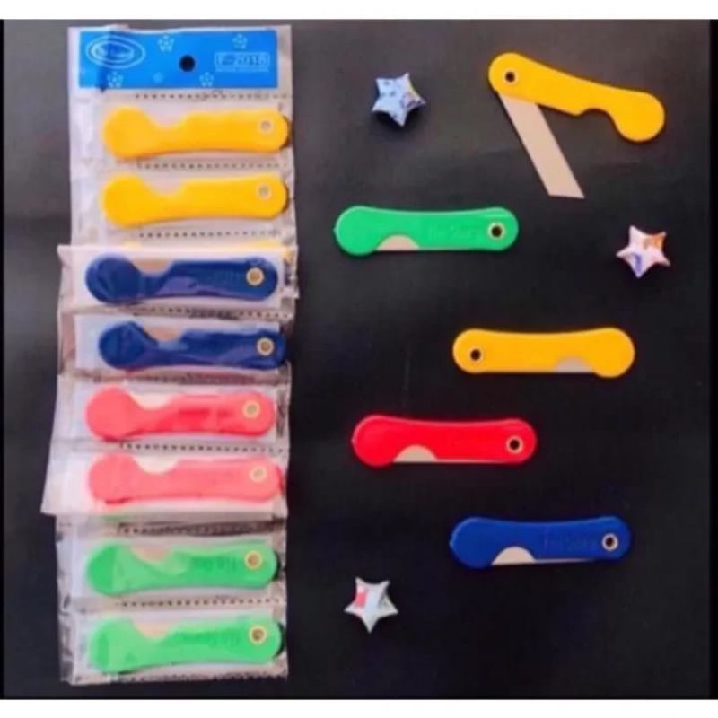 

Silet pemes renteng kecil warna warna grosir - silet lipat kecil 12 pcs