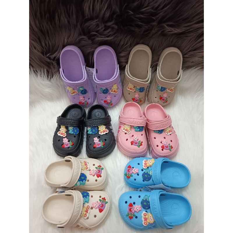 SANDAL ANAK PEREMPUAN KARET TEBAL/SANDAL ANAK CEWE BAIM/SANDAL ANAK PEREMPUAN KODOK TALI BELAKANG/SA