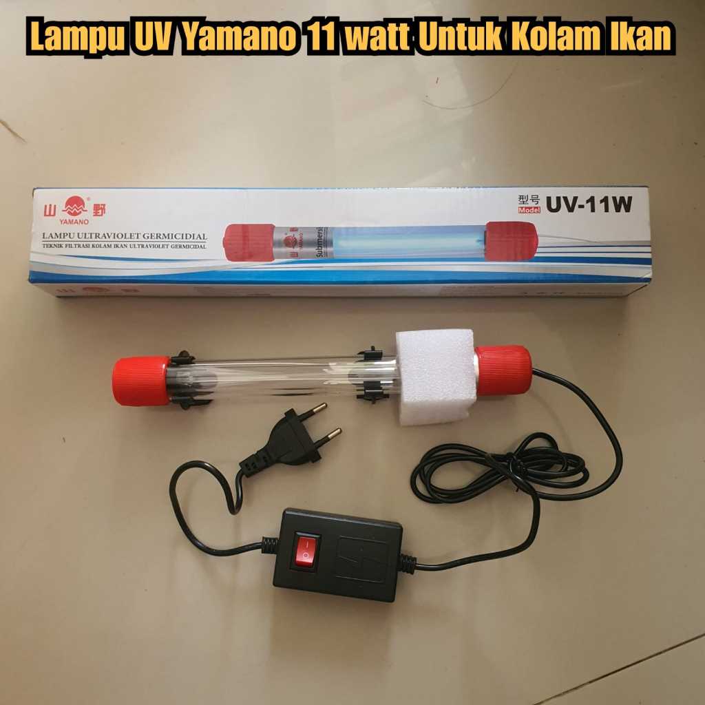 lampu anti lumut ikan UV kolam anti algae Lampu kolam UV Lampu UV yamano 11 watt Lampu