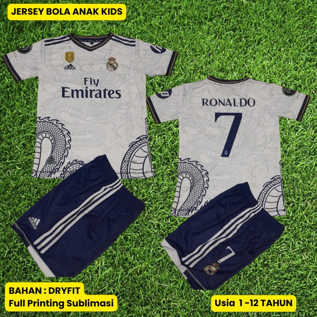 Jersey Anak Ronaldo Real Madrid Naga Jersey Madrid Jadul Jersey Retro Real Madrid Jersey Ronaldo Ter