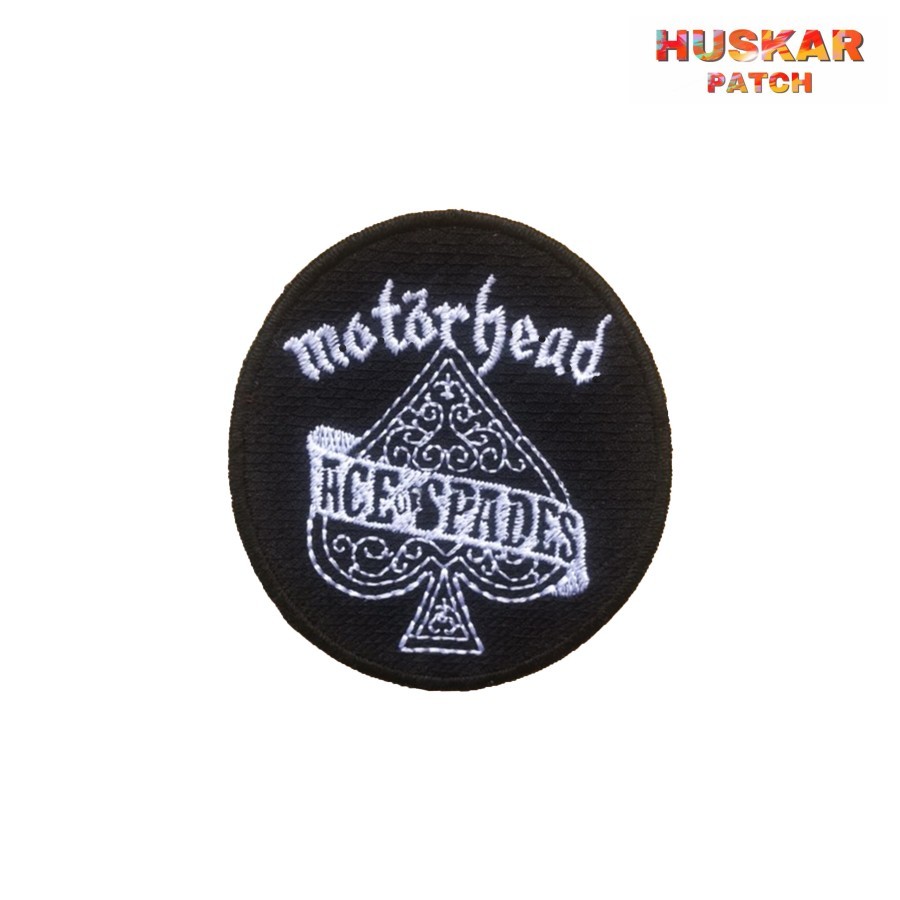 PATCH BORDIR / EMBLEM BORDIR JAHIT MOTORHEAD ACE OF SPADES MUSIK BAND