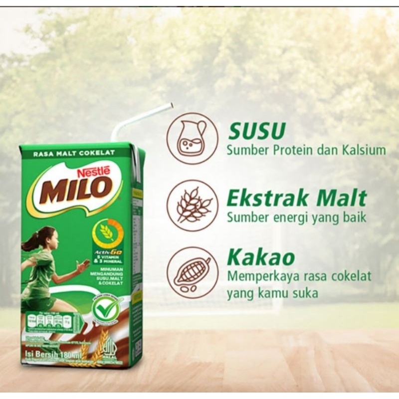 

Milo minuman cokelat 180 ml