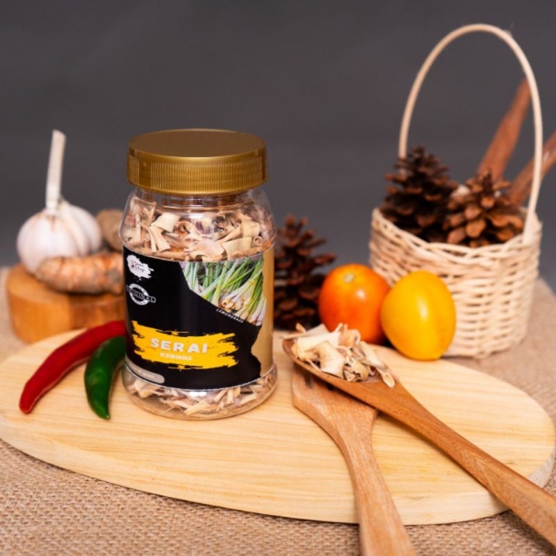 

Dapoer Natasya - Serai Sereh Kering Dried Lemongrass Bumbu Masak Murni Botol (45gram)