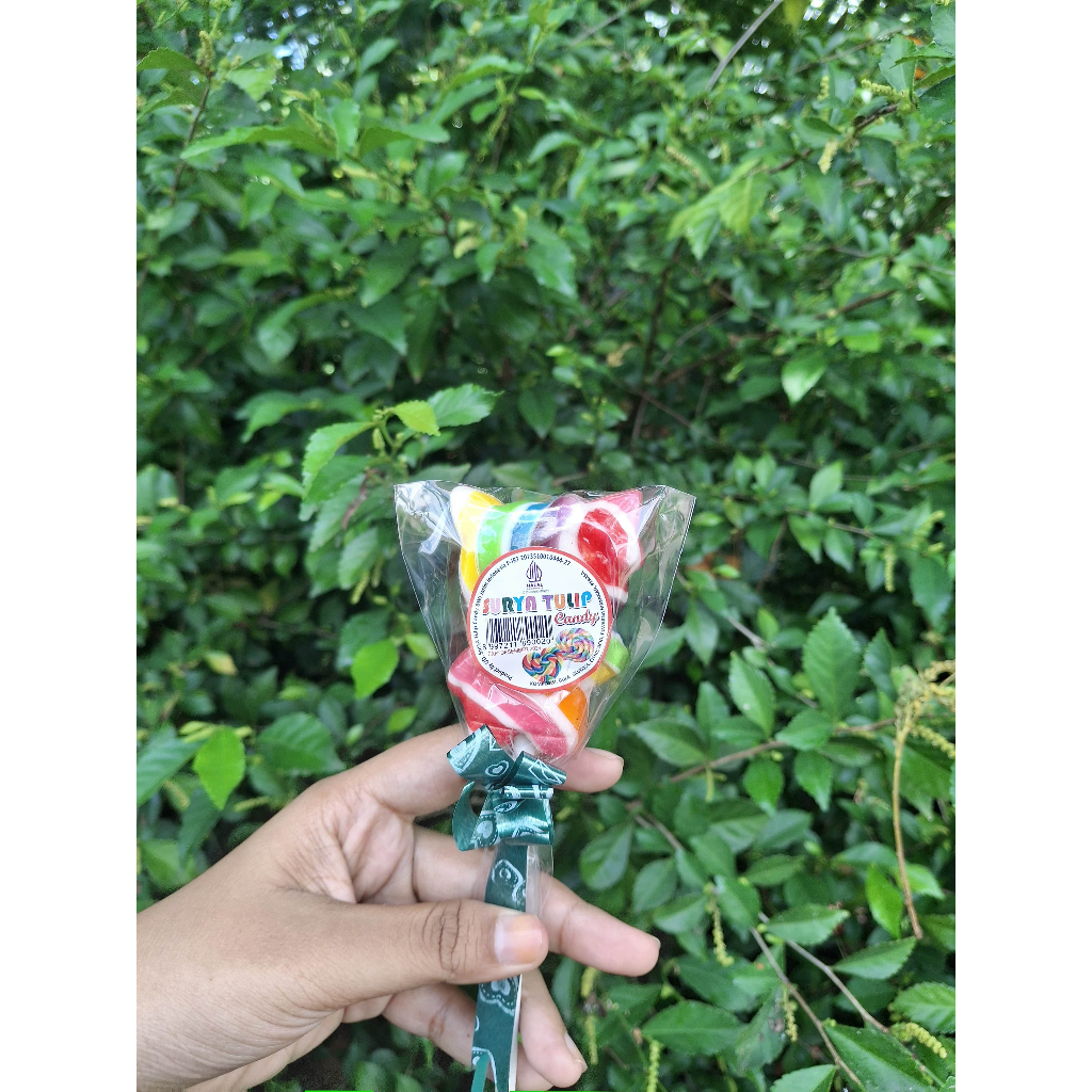 

Surya Tulip Permen Lolipop Hello Kity 6.5 cm - Tanpa Pemanis Buatan - Premium