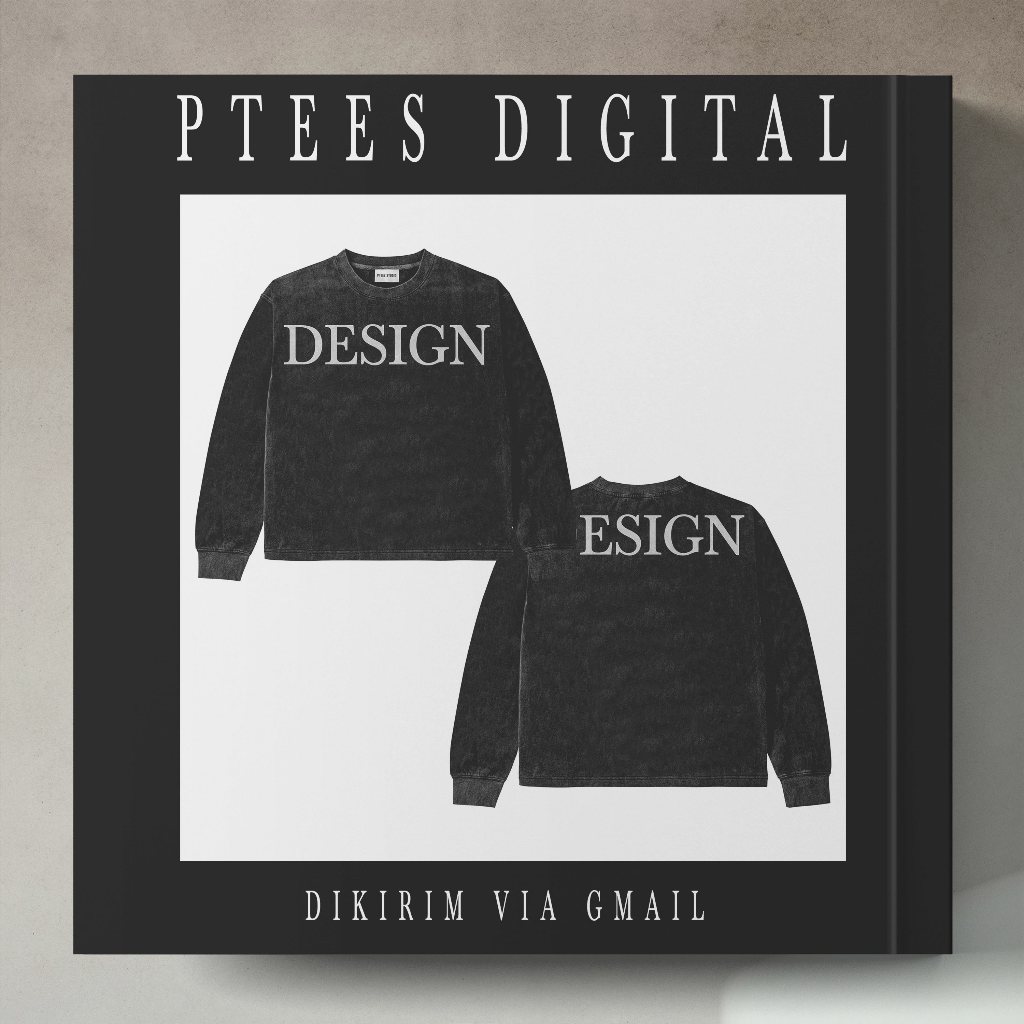 PD0368 - LONGSLEEVE TEE MOCKUP BY PTEEZ STUDIO - PSD PHOTOSHOP - TEMPLATE KAOS TSHIRT T-SHIRT T SHIR
