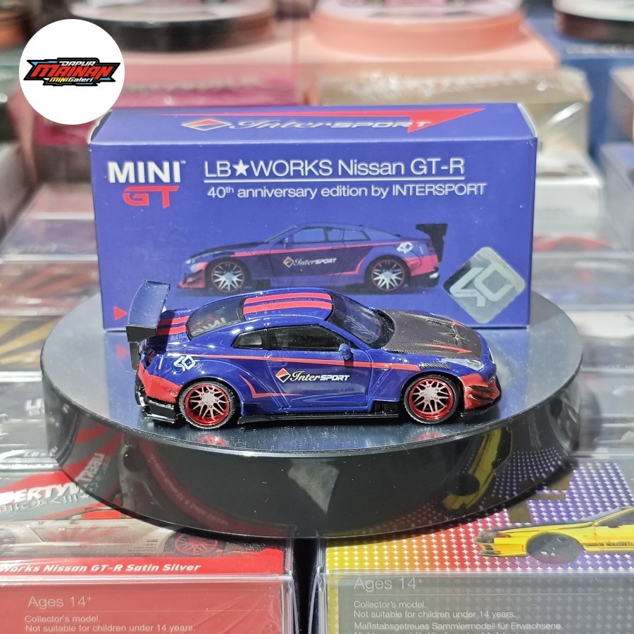 Mini GT 70 Nissan GTR R35 Anniversary 40th Intersport