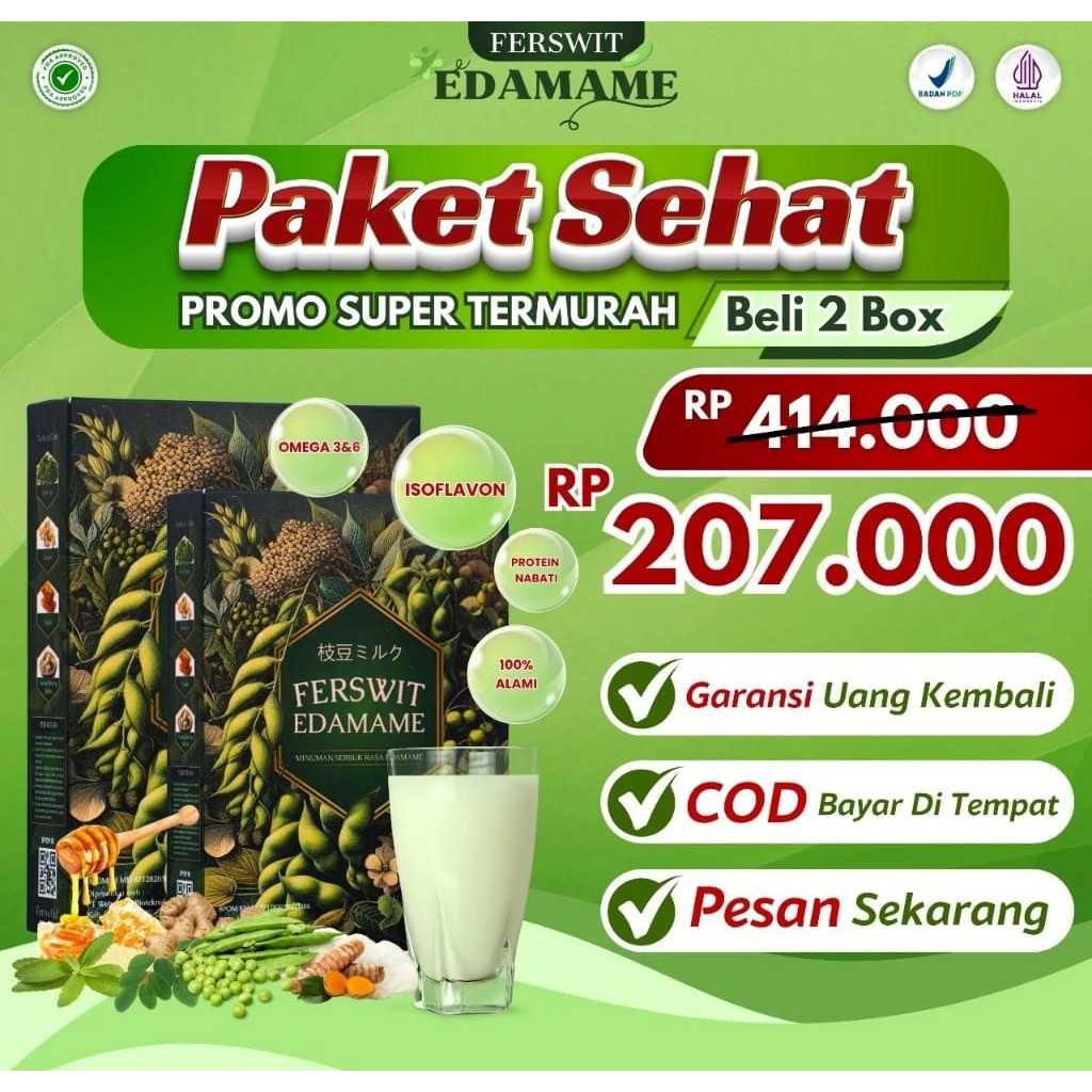 

Ferswit Susu Edamame Jepang Paket 2 Box