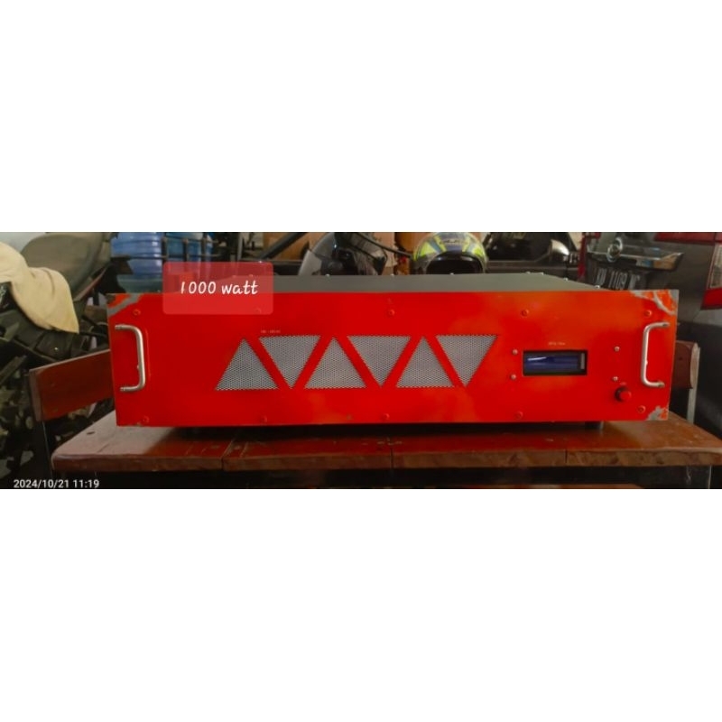 pmancar radio fm 1kw 1000 watt stereo lengkap dengan kabel dan antena