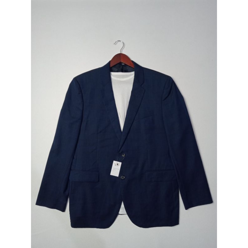 TNGT Jacket/Blazer/Suit/Jas - Navy ( Motif abstrak bergaris )