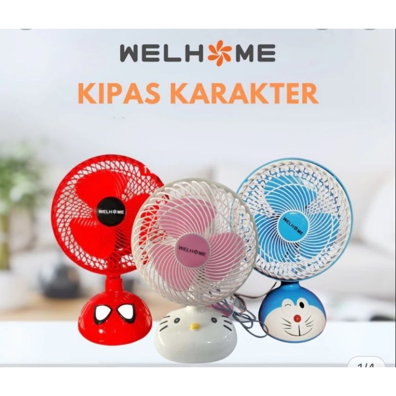 Kipas Welhome Meja Karakter 10in