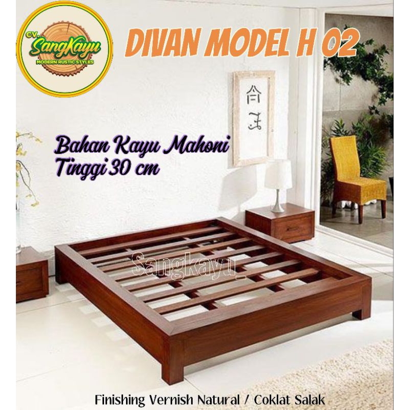 Divan Spring Bed Minimalis - Desain Modern dan Kokoh "Divan Elegan Tanpa Sandaran Minimalis Modern